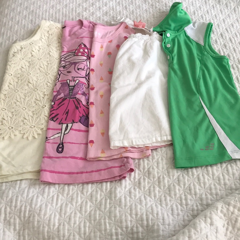 Girls lot of 5 shirts. Size 8-10/medium